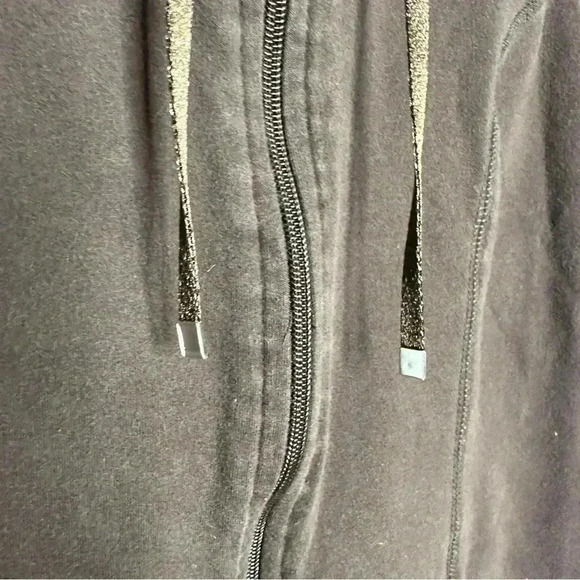 Reitmans Sweatshirt Hooded 1/2 Sleeves Brown Size Small - Picture 7 of 16